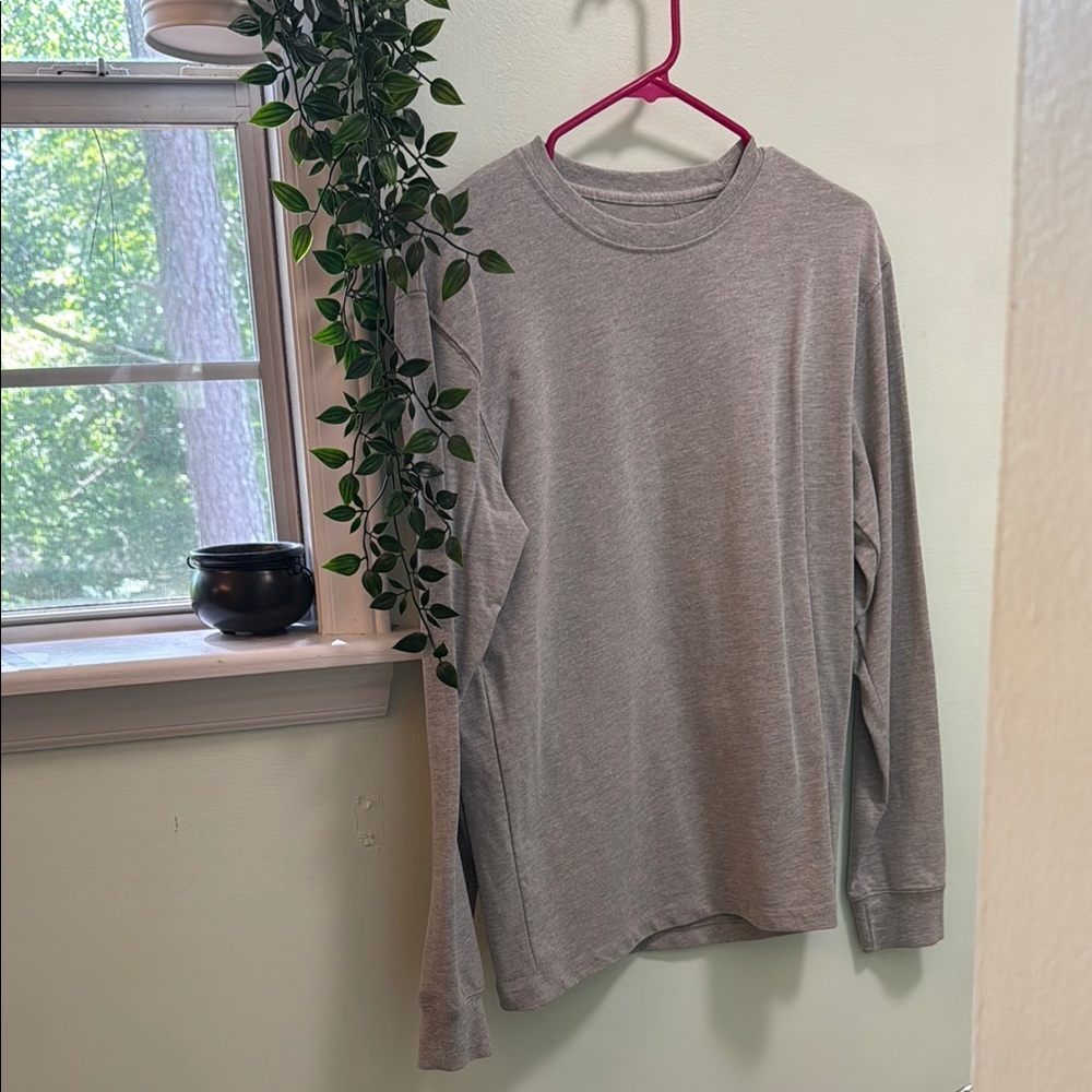 Gray Long Sleeve Men's Shirt